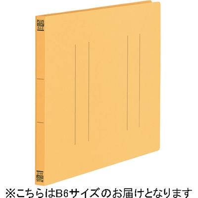 プラス フラットファイル縦罫B6E YL 10冊 No.052NT（直送品）