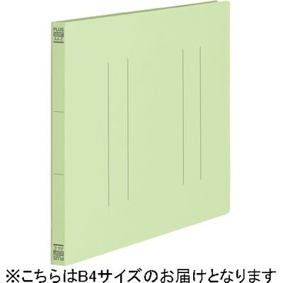 プラス フラットファイル縦罫B4E GR 10冊 No.012NT（直送品）