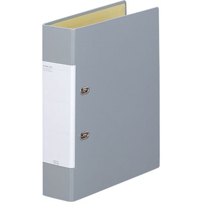 リヒトラブ D型リングファイル A4S 灰 10冊 G2250-27（10）（直送品）