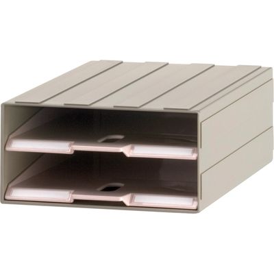 ビジネスカセッター A4/1列/2段 A4-トレー2 サカセ化学工業（直送品）