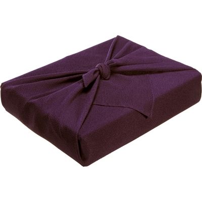 長門屋商店 正絹ちりめん風呂敷 紫無地 ユ-022（直送品）