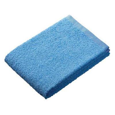 オーミケンシ ボーダー入バスタオル サックス 10400207（直送品）