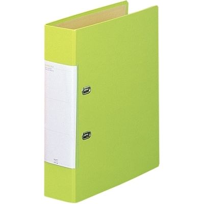 リヒトラブ D型リングファイル A4S 黄緑 10冊 G2250-6（10）（直送品）