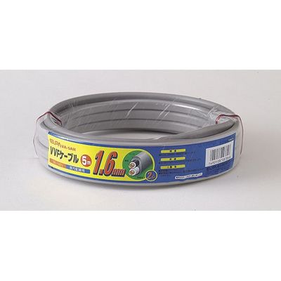 朝日電器 VAコード1.6×2 5M VA-5AH 1個 62-8579-25（直送品）