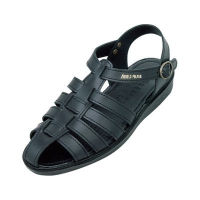 ダイマツ 本革バックバンドサンダル ブラック L AP6611 1足 62-9851-72（直送品）