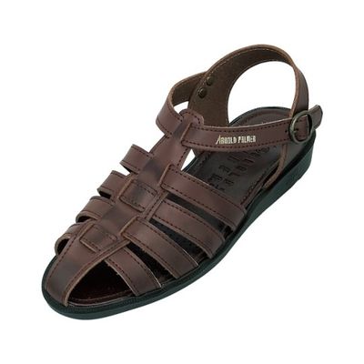 ダイマツ 本革バックバンドサンダル ダークブラウン L AP6611 1足 62-9851-76（直送品）