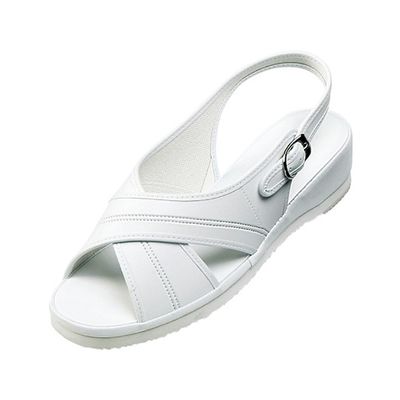 ダイマツ PWベーシックサンダル ホワイト SS PW7602 1足 62-9849-78（直送品）