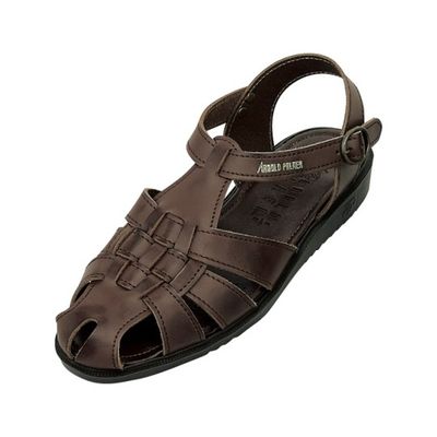 ダイマツ 本革バックバンドサンダル ダークブラウン LL AP6610 1足 62-9851-93（直送品）