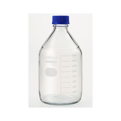 HARIO 耐熱ねじ口瓶(液切リング付) GLー45 2000mL NBO-2L-SCI 1本 62-9920-28（直送品）