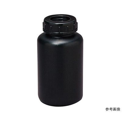 瑞穂化成工業 広口びん 黒色 PE 250mL 0084BK 1個 63-1279-05（直送品）