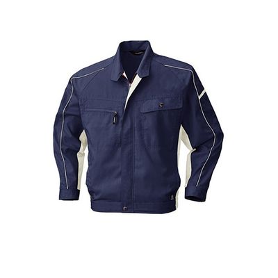 ビッグボーン 長袖ジャケット ブルーグレー×シルバーグレー 6657-58-4L 1枚 63-1801-28（直送品）