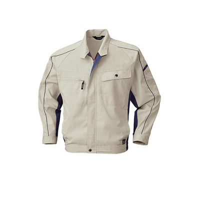 ビッグボーン 長袖ジャケット シルバーグレー×ブルーグレー 6657-61-4L 1枚 63-1801-34（直送品）