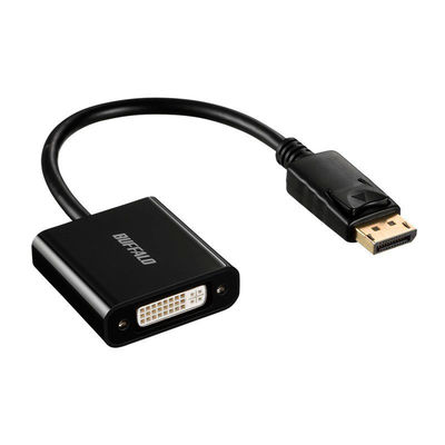 バッファロー DisplayPort-DVI変換アダプタ ブラック BDPDVBK（直送品）