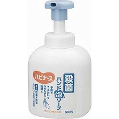 ピジョン ハビナース 殺菌ハンド泡ソープ 　1ケース（500mL×12本入） 11901　　【入浴用品】介援隊カタログ S0472（直送品）