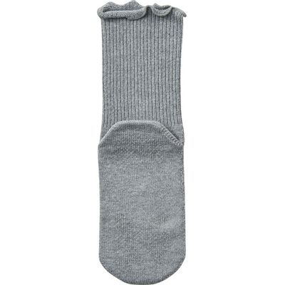 神戸生絲 極上しめつけません 特大サイズすべり止め付 グレー 4697　【介護用衣類】介援隊カタログ U0763（直送品）