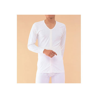 神戸生絲 前開き長袖 ラグラン袖 MU-19 LL 4971751402275 1枚（直送品）