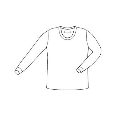 神戸生絲 国産純綿紳士用丸首長袖 PC-152 L 4971751451723 1枚（直送品）