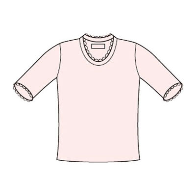 神戸生絲 国産純綿婦人用3分袖スリーマー PC-731 ピーチ M 4971751452119 1枚（直送品）