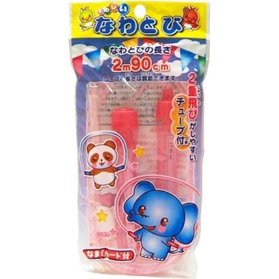 サンフレイムジャパン なわとび 2.9m チューブ付き ピンク 500-2401 1セット(5本)（直送品）