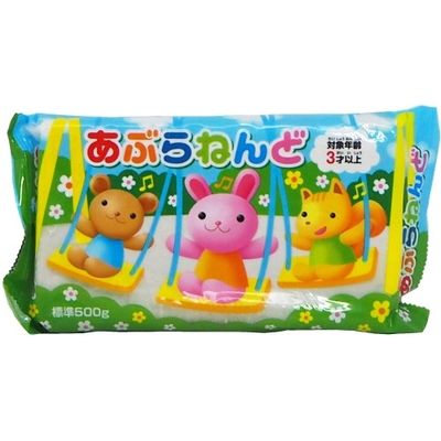 サンフレイムジャパン 油ねんど　５００ｇ　ナチュラル色 500-2464 1セット(10個)（直送品）