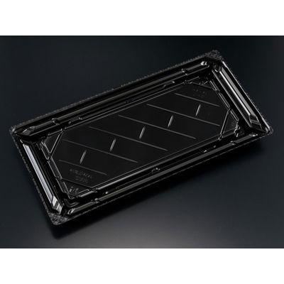 バイオPET 美枠寿司 2-6B 黒　600枚(50×12) FAPR330　リスパック（直送品）