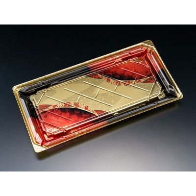 バイオPET 美枠寿司 2-6B あでやか赤　600枚(50×12) FAPR332　リスパック（直送品）