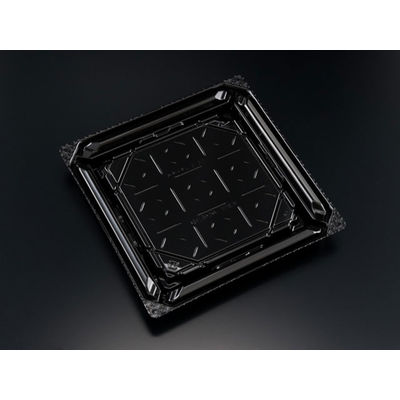 バイオPET 美枠寿司 3-3B 黒　600枚(50×12) FAPR420　リスパック（直送品）