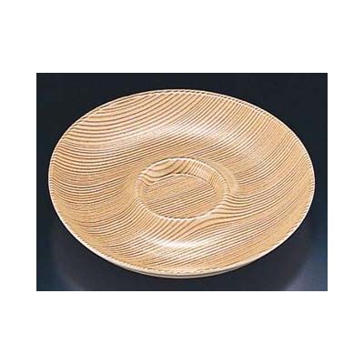 PSP丸皿25 木目　300枚(50×6) FLFA745　リスパック（直送品）