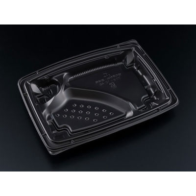 バイオデリカ 枠膳 10-4B 黒　600枚(50×12) RHBW281　リスパック（直送品）