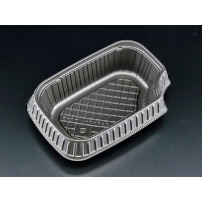 長角丼 中皿 黒　400枚(50×8) RHDT846　リスパック（直送品）