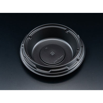 丸カップ 中皿 黒　600枚(50×12) RHDT866　リスパック（直送品）