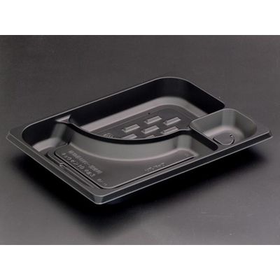 饗膳10中皿3 黒　600枚(50×12) RHHK141　リスパック（直送品）