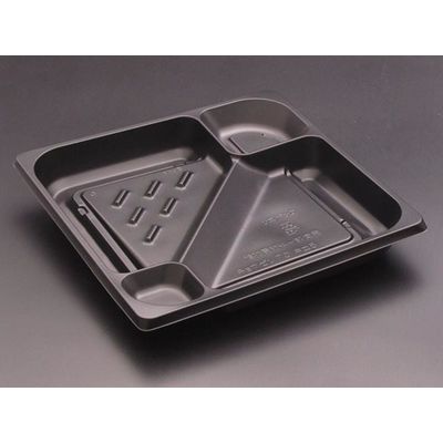 饗膳70中皿5 黒　600枚(50×12) RHHK261　リスパック（直送品）
