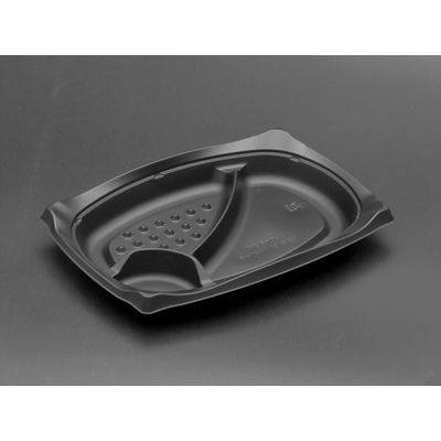 饗ロマン10中皿1 黒　600枚(50×12) RHHR121　リスパック（直送品）