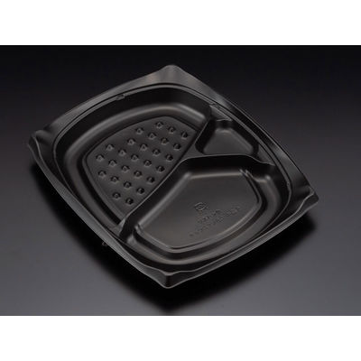 饗ロマン80中皿2 黒　600枚(50×12) RHHR231　リスパック（直送品）