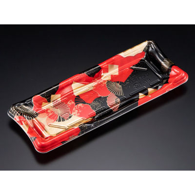 しきさい 1-5B 箔おうぎ赤　1200枚(50×24) RSAH212　リスパック（直送品）