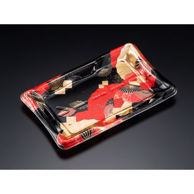 しきさい 2-4B 箔おうぎ赤　1000枚(50×20) RSAH362　リスパック（直送品）