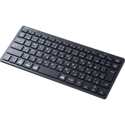 サンワサプライ ワイヤレスキーボード 無線 Bluetooth パンタグラフ 抗菌仕様 コンパクト ブラック SKB-BT36BK 1個（直送品）