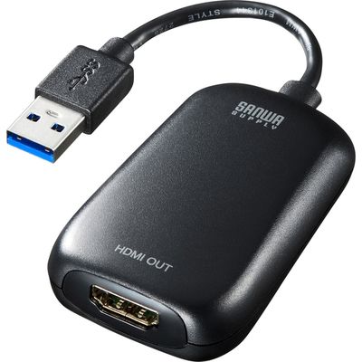 サンワサプライ USB3.2-HDMIディスプレイアダプタ(1080P対応) USB-CVU3HD1N 1個（直送品）