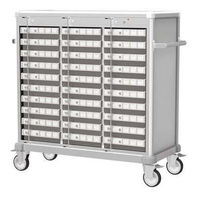 アズワン 与薬カート30床用(与薬トレー付) MC-L3DC30P-8 1台 8-570-01（直送品）