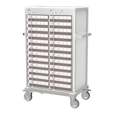 アズワン 与薬カート24床用(与薬トレー付) MC-L2DC24P-8 1台 8-571-01（直送品）