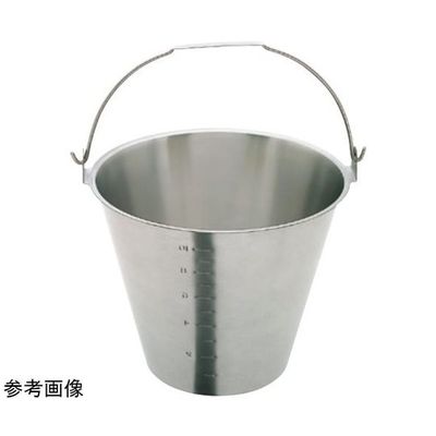 杉山工業 18ー8目盛付バケツ(ベース無)約13L SH-6549-13NBM 1個 67-2417-67（直送品）