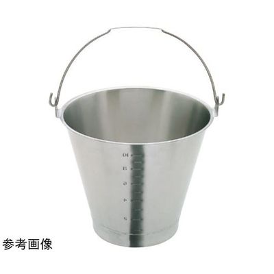 杉山工業 18ー8目盛付バケツ(ベース付)約13L SH-6549-13WBM 1個 67-2417-64（直送品）