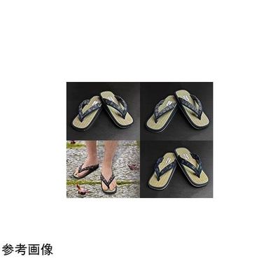 アイ・エス・エム 和柄たたみ草履 雪駄タイプ 紳士用 麻の葉 K11612 1個 65-1336-18（直送品）