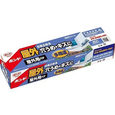 コニシ ボンド 屋外用パテ 白 120mL #05413 1パック 63-7824-12（直送品）