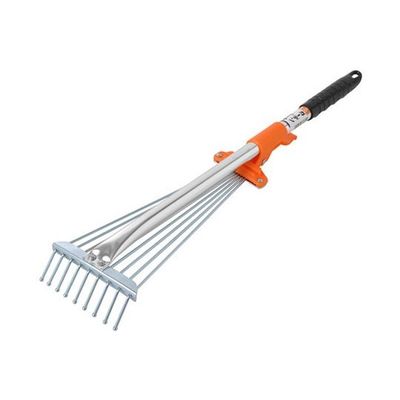アークランズ ミニ ガーデンレーキ(伸縮式) 714150 1本 62-9950-55（直送品）