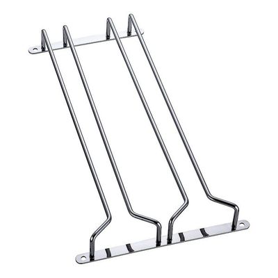 遠藤商事 クロームメッキ グラスハンガー 2連 16インチ 67-5753-37 1個（直送品）