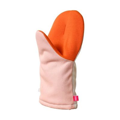 オークス グッとつかめる耐熱ミトン大 ピンク/グレー LS1600 1個 67-5195-53（直送品）