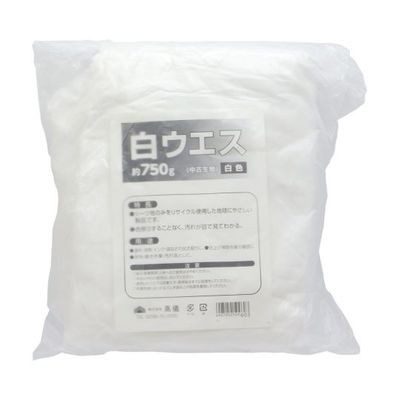 高儀 白ウエス 約750g 1081932 1個 63-7064-42（直送品）