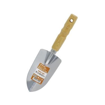 高儀 GREEN ART木柄補強付スコップ Wクロームメッキ 2031167 1個 64-4066-25（直送品）